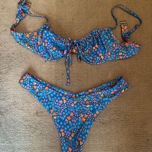 Kulani Kinis Blue Floral Bikini